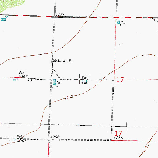 Topographic Map of 00698 Water Well, NM