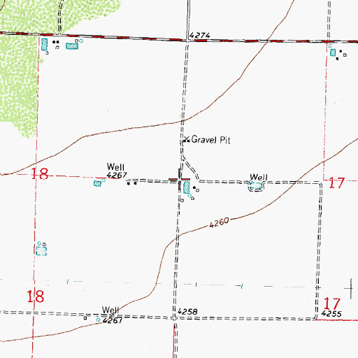Topographic Map of 10320 Water Well, NM