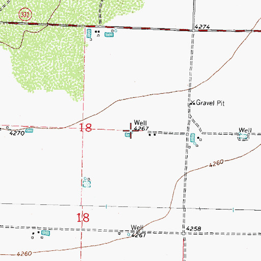 Topographic Map of 10322 Water Well, NM