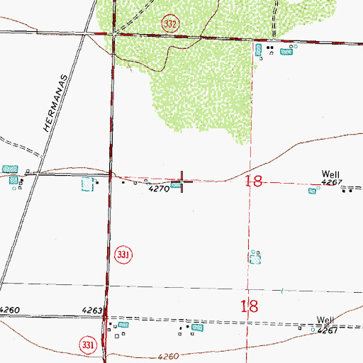 Topographic Map of 01412 Water Well, NM
