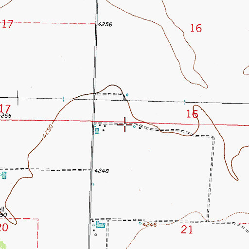 Topographic Map of 00712 Water Well, NM