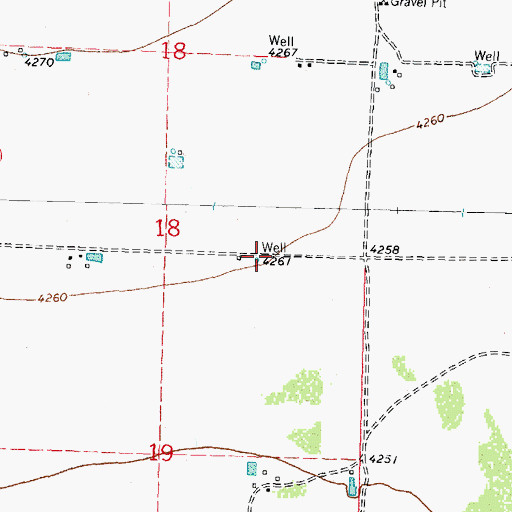 Topographic Map of 00705 Water Well, NM
