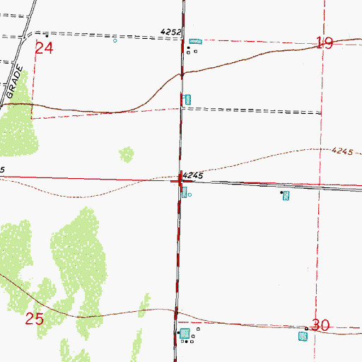 Topographic Map of 10333 Water Well, NM