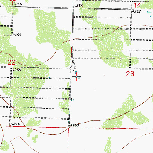 Topographic Map of 00769 Water Well, NM