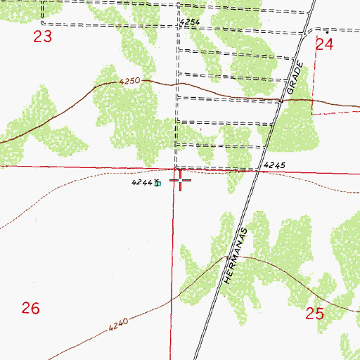 Topographic Map of 06020 Water Well, NM