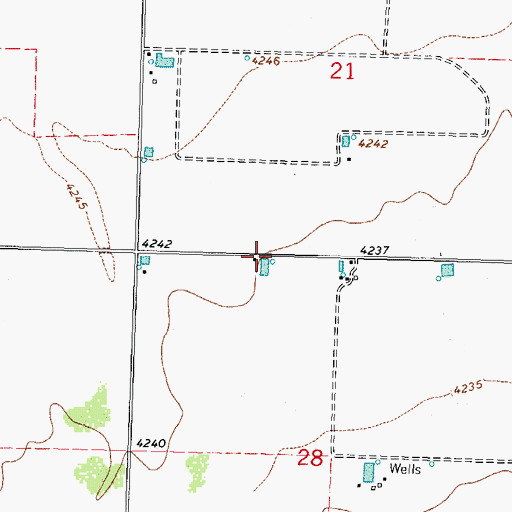 Topographic Map of 00733 Water Well, NM