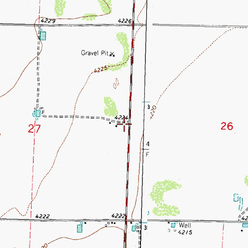 Topographic Map of 10330 Water Well, NM