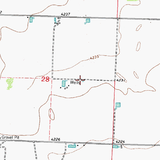 Topographic Map of 00737 Water Well, NM