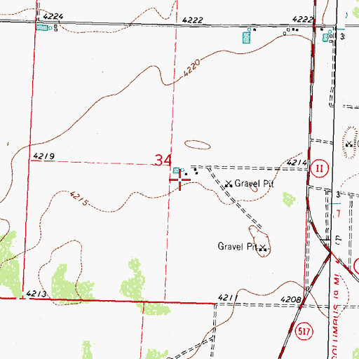 Topographic Map of 00751 Water Well, NM