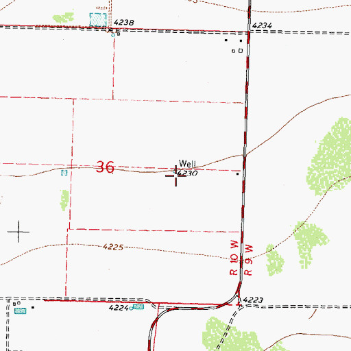 Topographic Map of 00780 Water Well, NM
