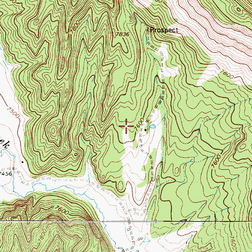 Topographic Map of Hughs, NM