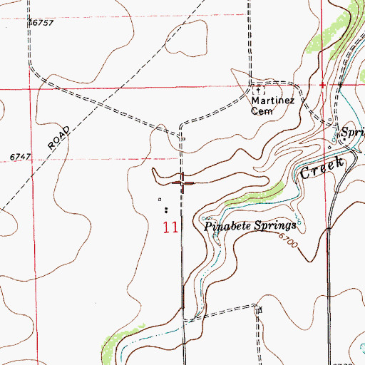 Topographic Map of Ellis, NM