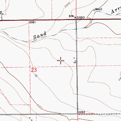 Topographic Map of Dacy, NM