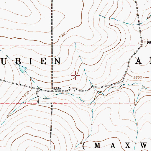 Topographic Map of Dennis, NM