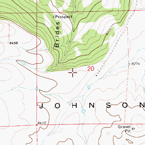 Topographic Map of Evans, NM