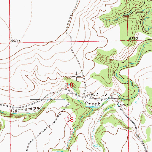 Topographic Map of Edmonson, NM