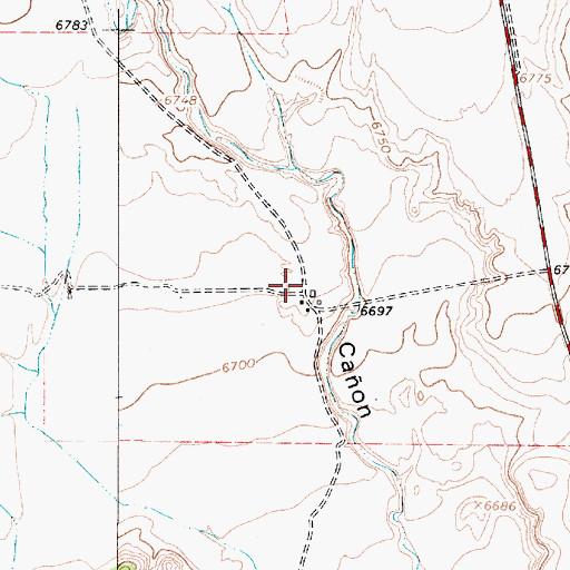 Topographic Map of Gerk, NM