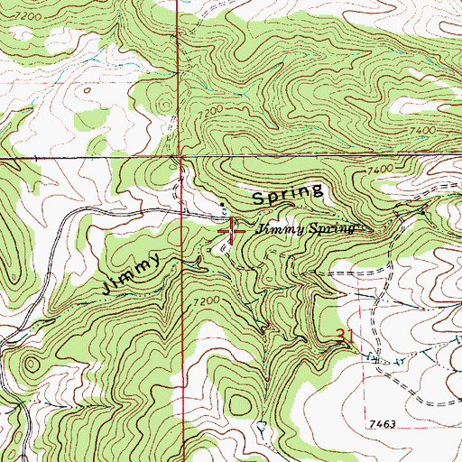 Topographic Map of Hennegan, NM