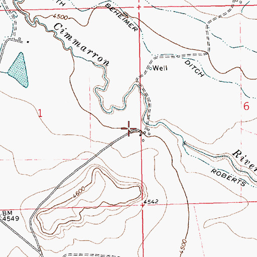 Topographic Map of Heyen, NM