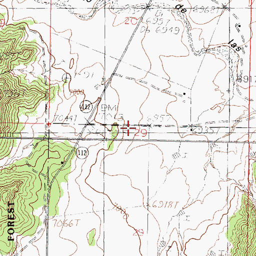 Topographic Map of Costilla, NM