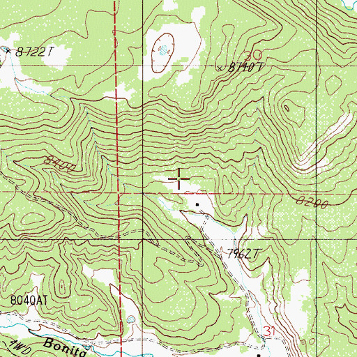 Topographic Map of C S Cattle Company, NM