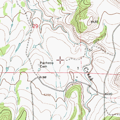 Topographic Map of Doherty, NM