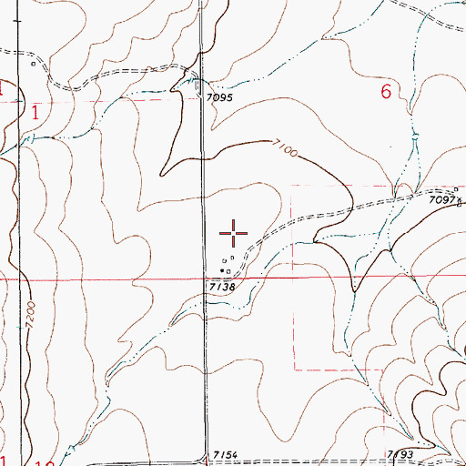 Topographic Map of DeDay, NM