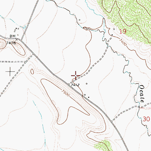 Topographic Map of Duran, NM