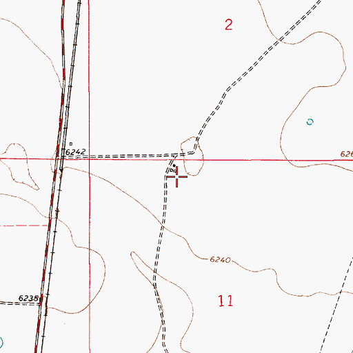 Topographic Map of Daniels, NM