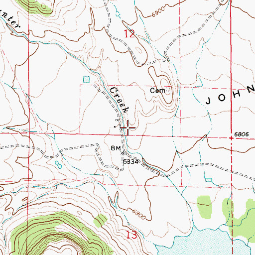 Topographic Map of Popejoy, NM