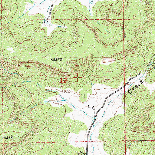 Topographic Map of Padilla, NM