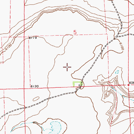 Topographic Map of Weatherly Ranch, NM