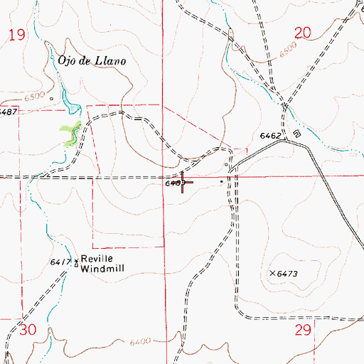 Topographic Map of Romero, NM