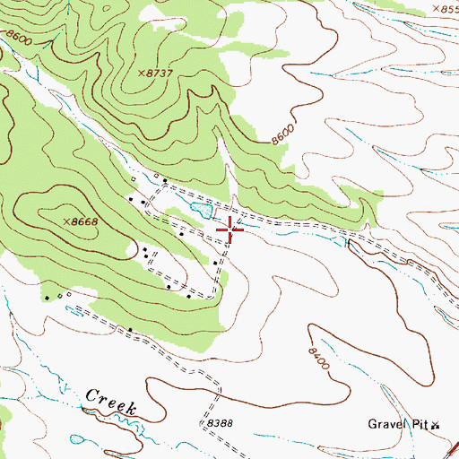 Topographic Map of Trujillo, NM