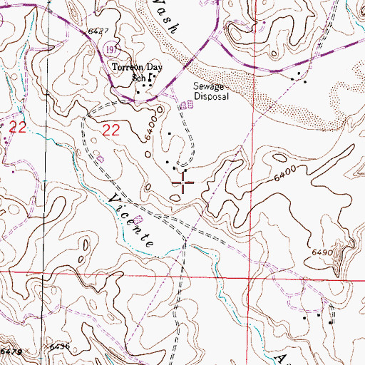 Topographic Map of Torreon, NM