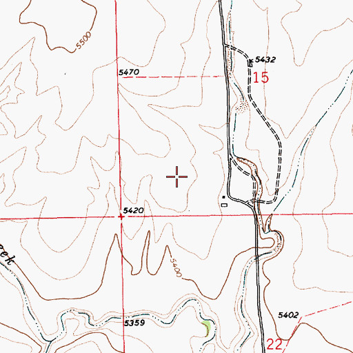 Topographic Map of Wiley, NM
