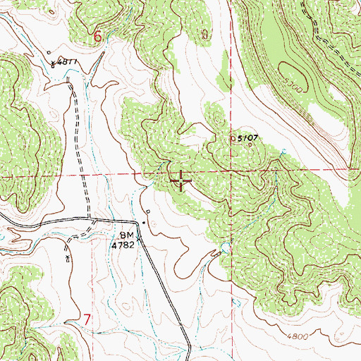Topographic Map of Campbell, NM