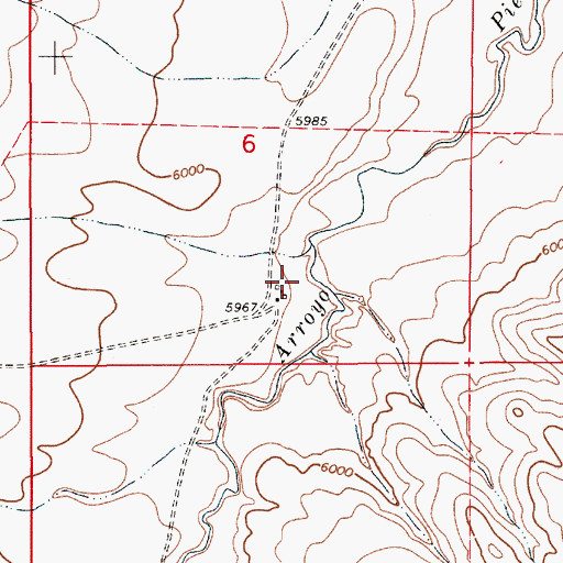 Topographic Map of Wengert, NM