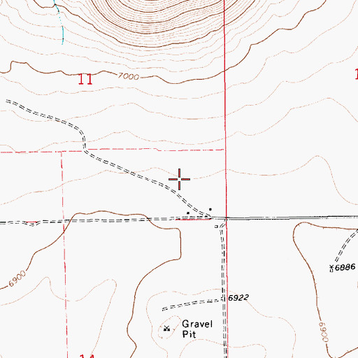 Topographic Map of Wheeler, NM