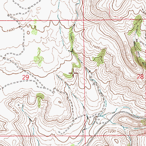 Topographic Map of Trujillo, NM