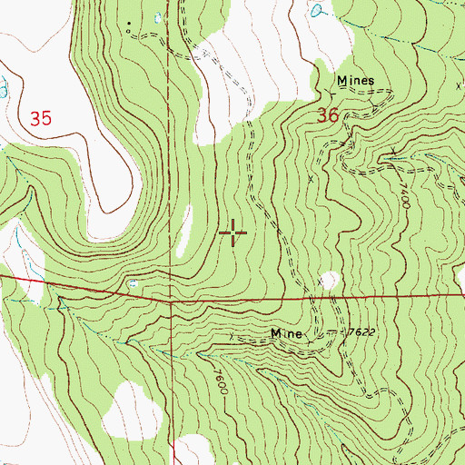 Topographic Map of Turner, NM