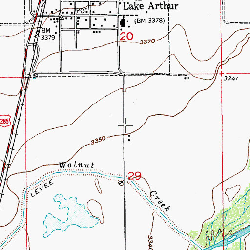 Topographic Map of 10349 Water Well, NM
