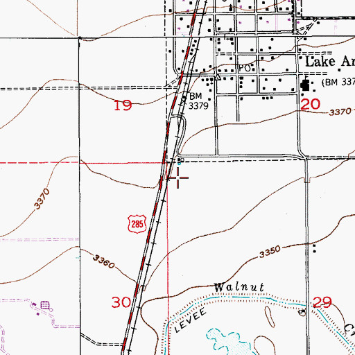 Topographic Map of 05348 Water Well, NM
