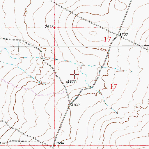 Topographic Map of 10798 Water Well, NM