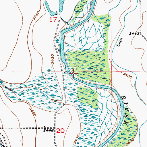 Topographic Map of 10848 Water Well, NM