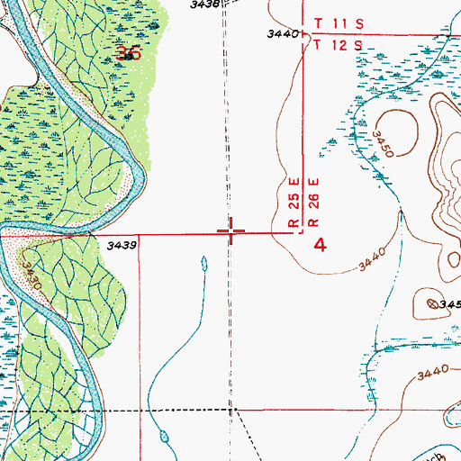 Topographic Map of 10839 Water Well, NM