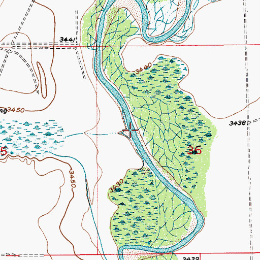Topographic Map of 12906 Water Well, NM