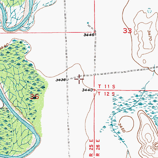 Topographic Map of 12909 Water Well, NM