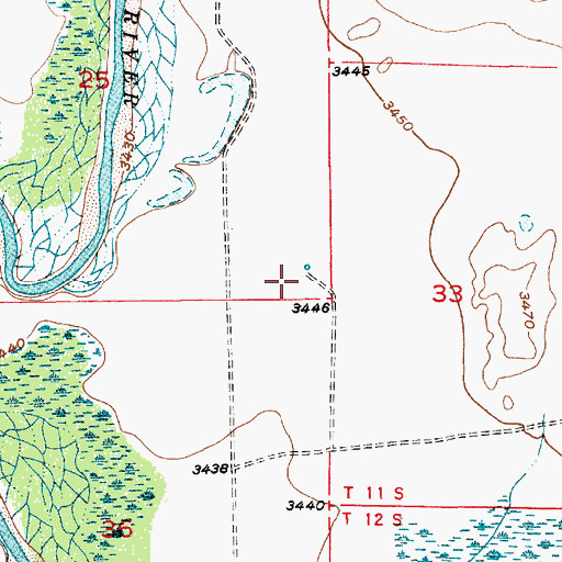 Topographic Map of 10833 Water Well, NM