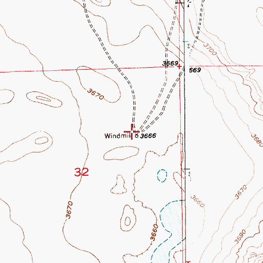 Topographic Map of 06069 Water Well, NM
